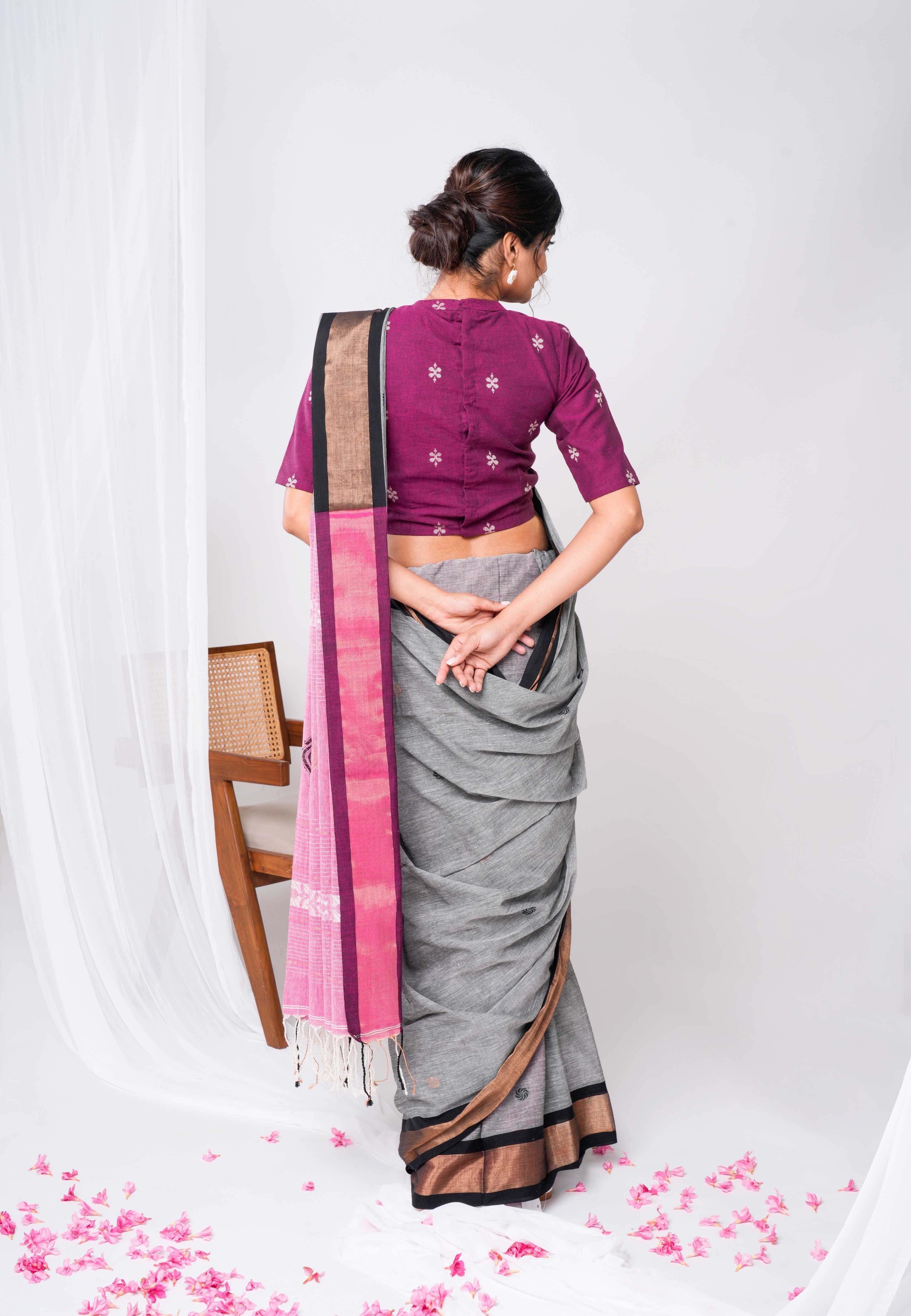 Ash Rose Saree