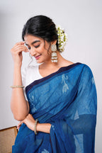 Indigo Drift Saree
