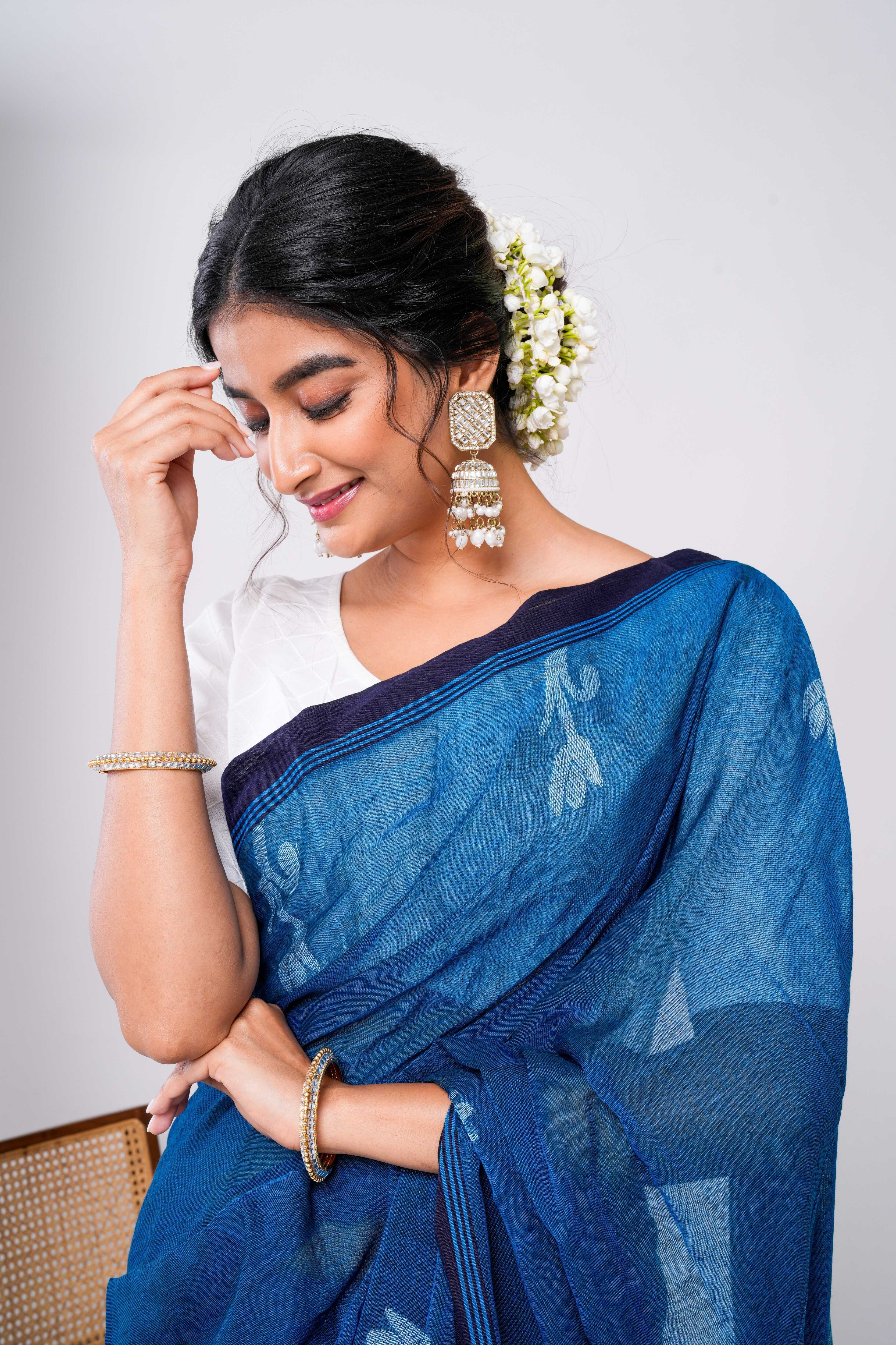 Indigo Drift Saree