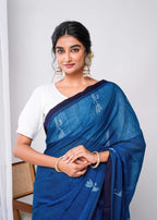 Indigo Drift Saree