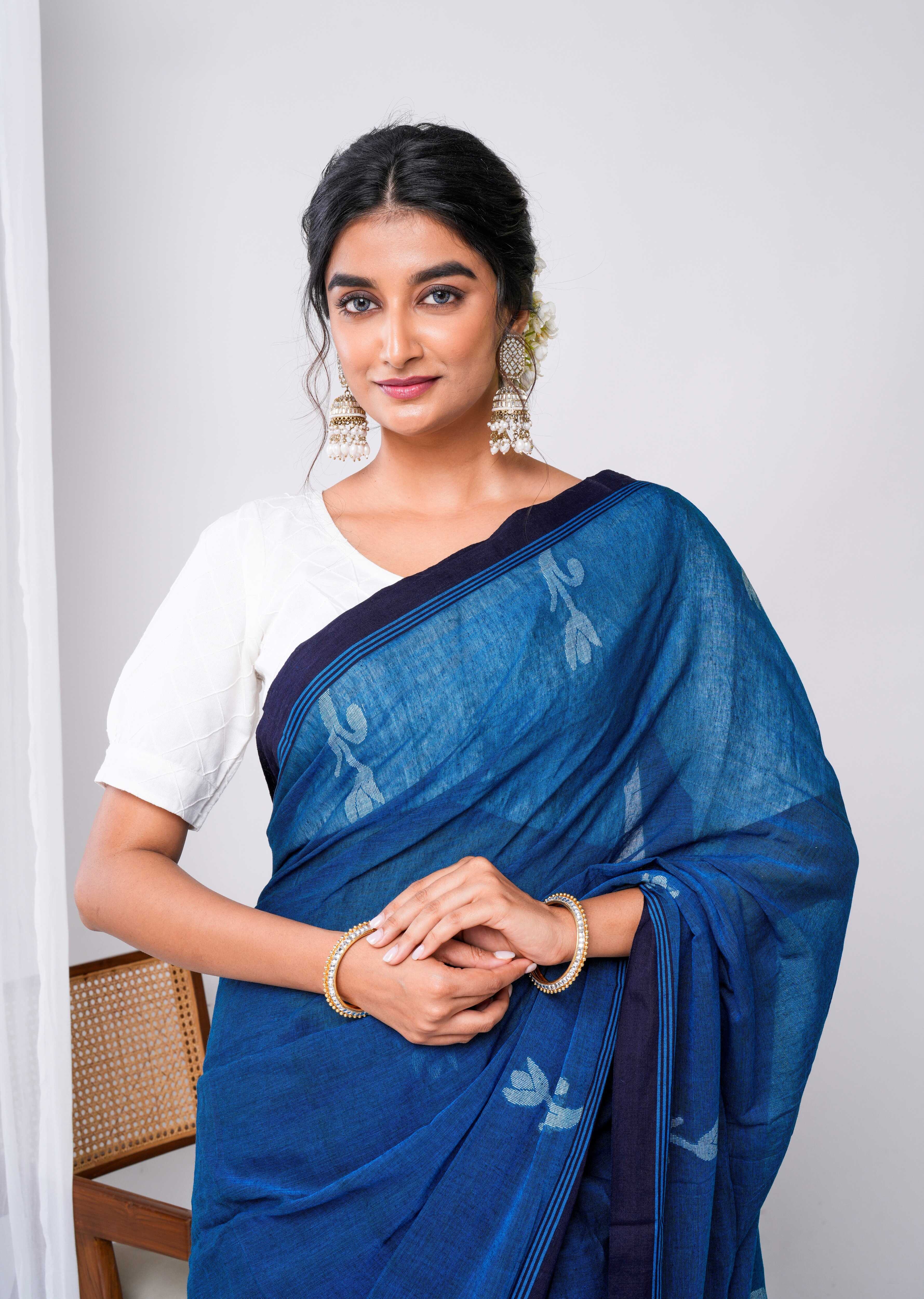 Indigo Drift Saree