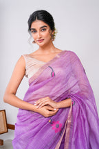 Lilac Stillness Saree