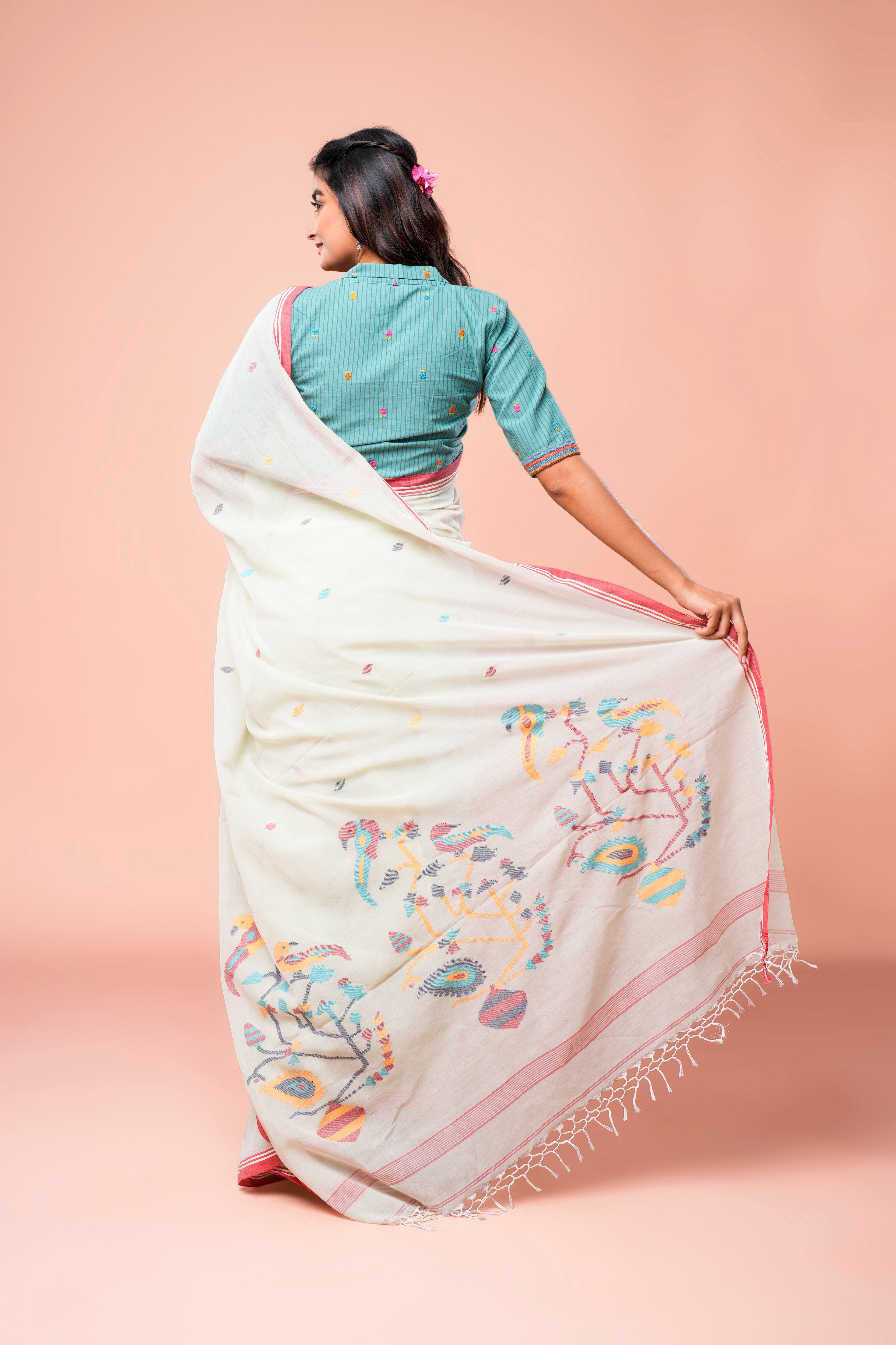 Mint Whisper Saree