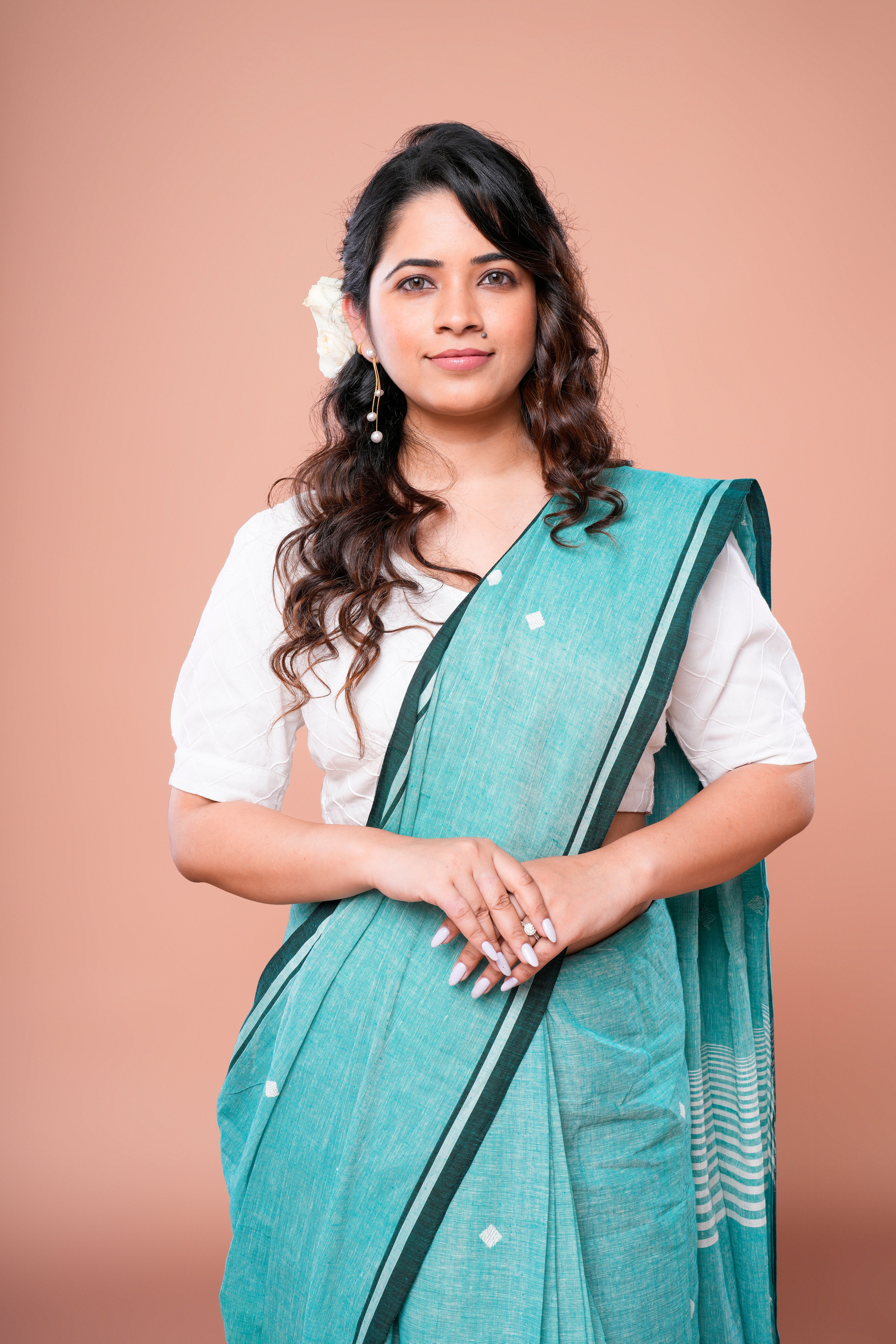 Aqua Hush Saree