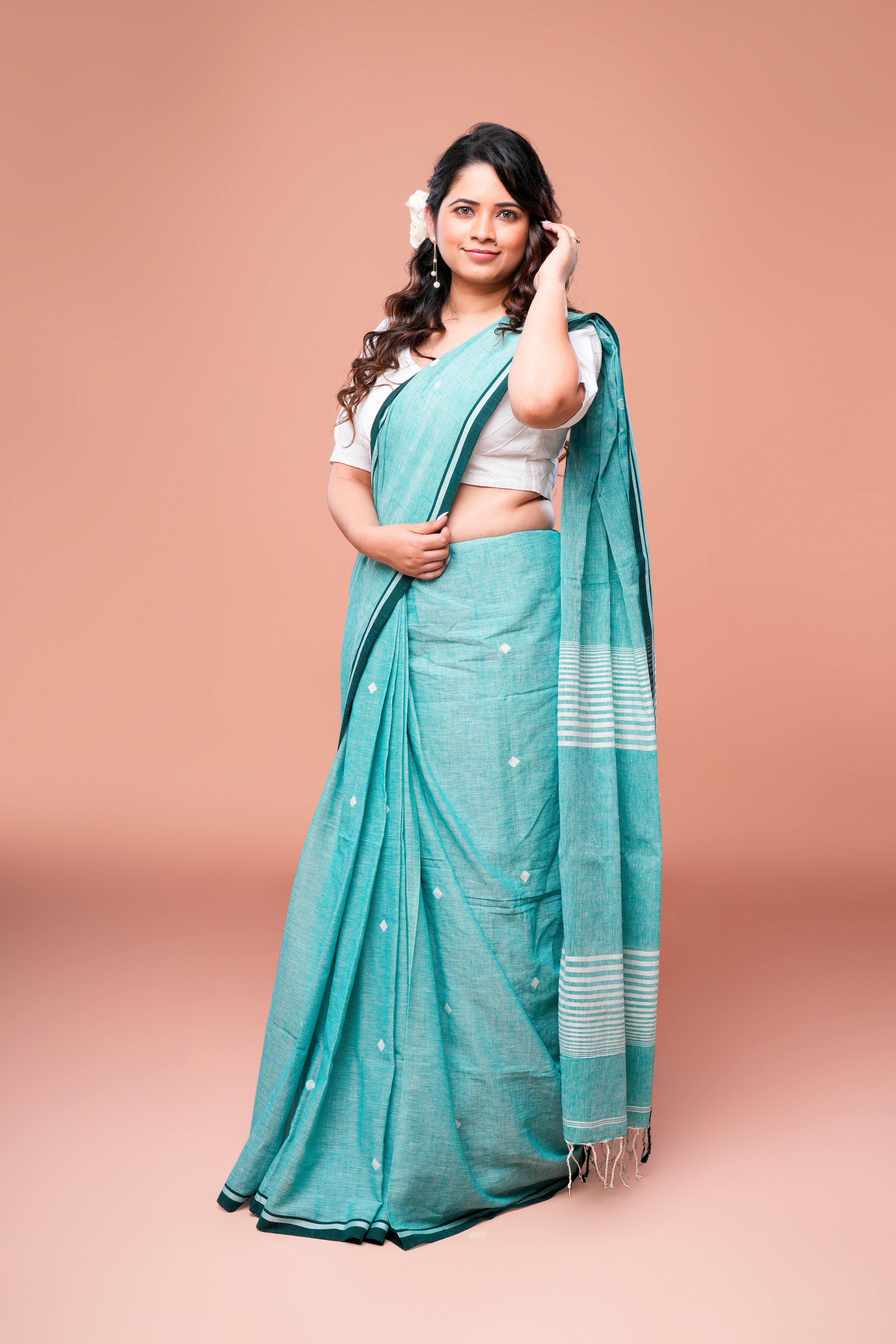 Aqua Hush Saree