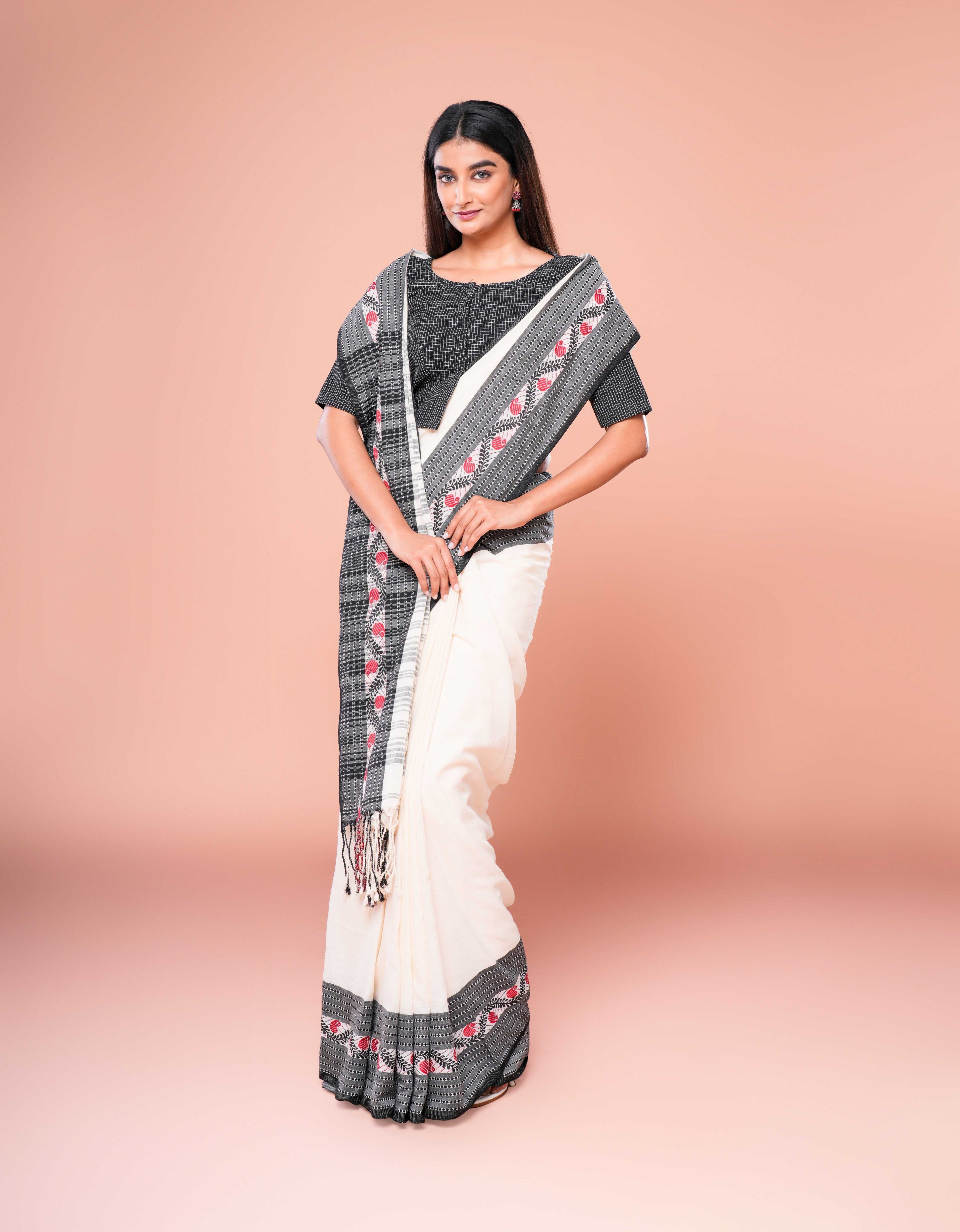 Ivory Echo Saree