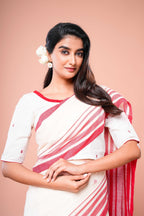Crimson Calm Saree