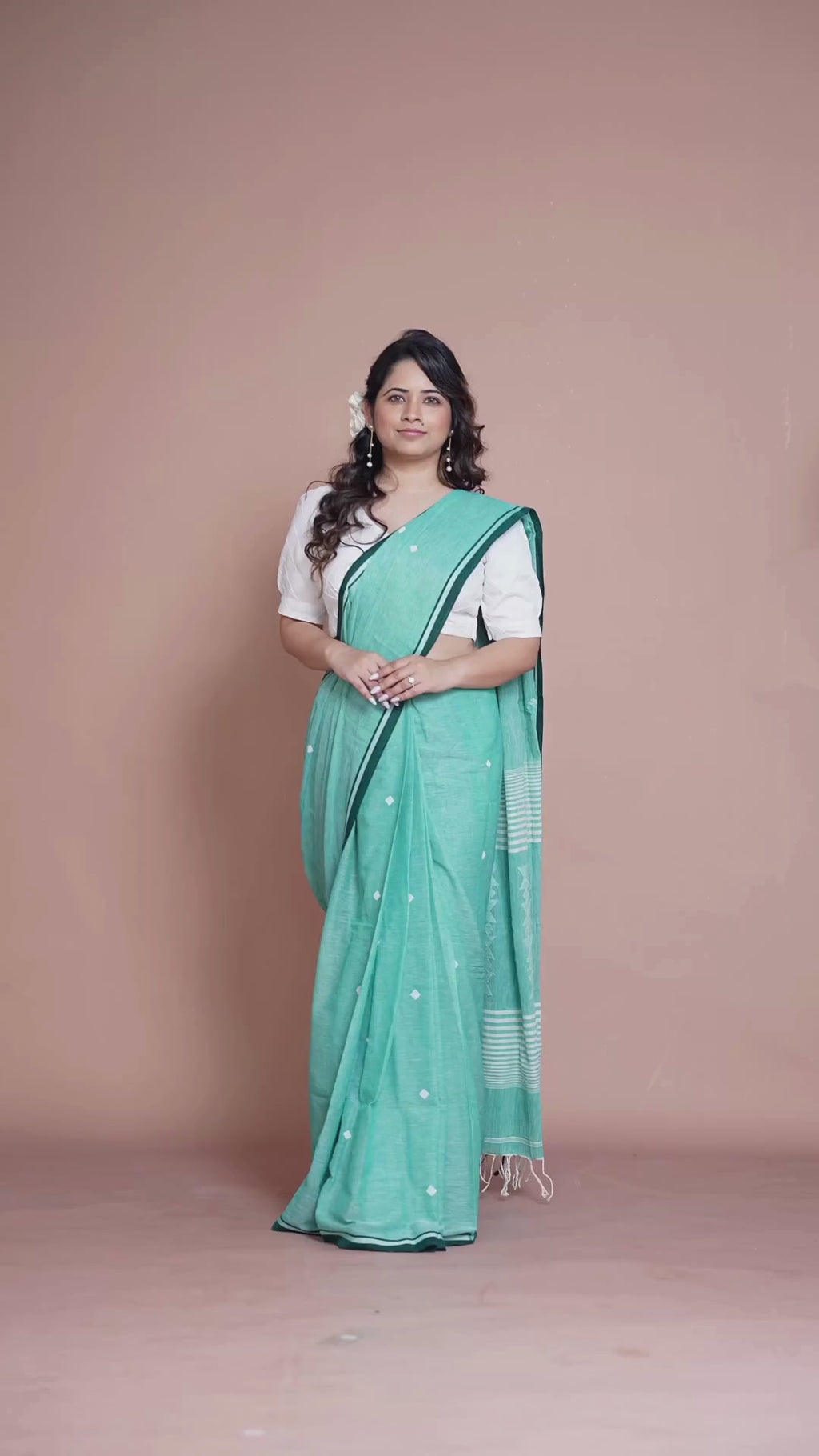 Aqua Hush Saree