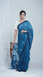 Indigo Drift Saree